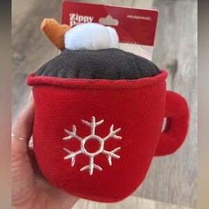 Zippy Paws hot cocoa dog toy